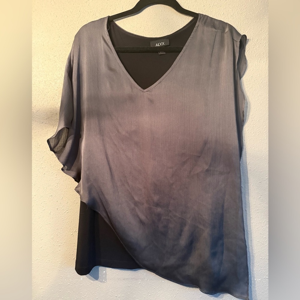 Alyx Women's Blouse - Black and Gray